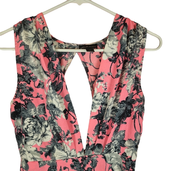 Floral mini dress open back - Picture 2 of 7